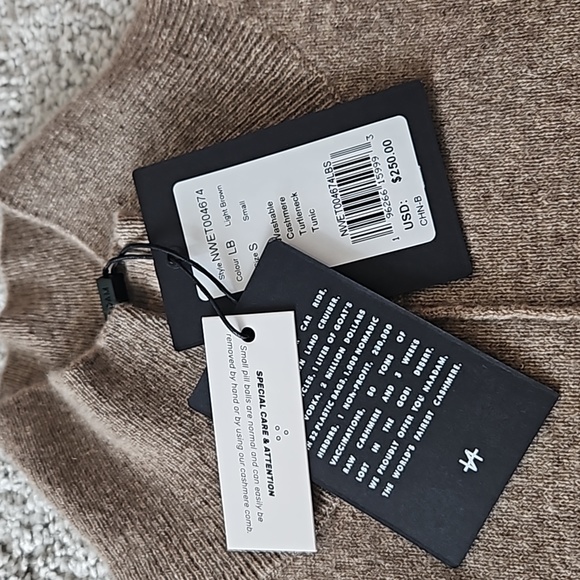 NWT Naadam Washable Travel Cashmere turtleneck - Picture 5 of 12